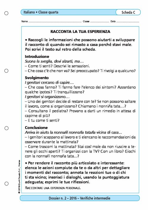 Racconta la tua esperienza | Giunti Scuola