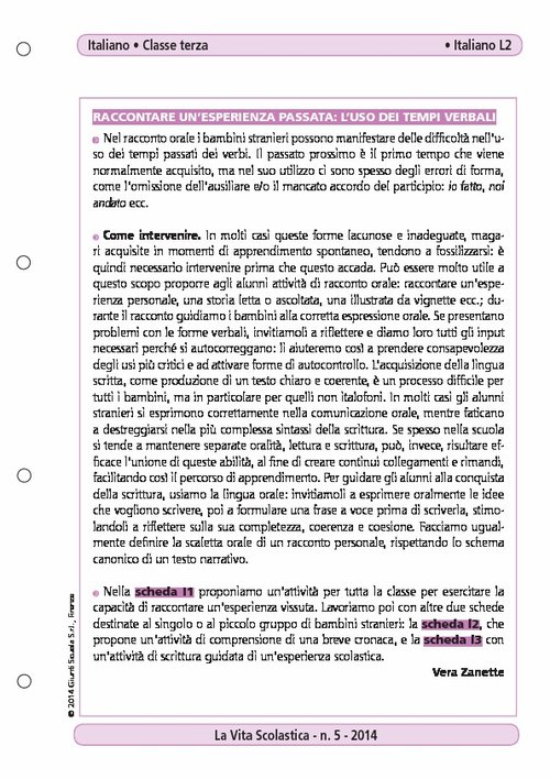 Raccontare un'esperienza passata: l'uso dei tempi verbali | Giunti Scuola Raccontare un'esperienza passata: l'uso dei tempi verbali | Giunti Scuola