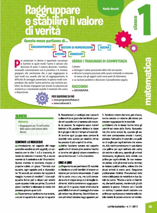 Raggruppare e stabilire il valore di verità | Giunti Scuola Raggruppare e stabilire il valore di verità | Giunti Scuola