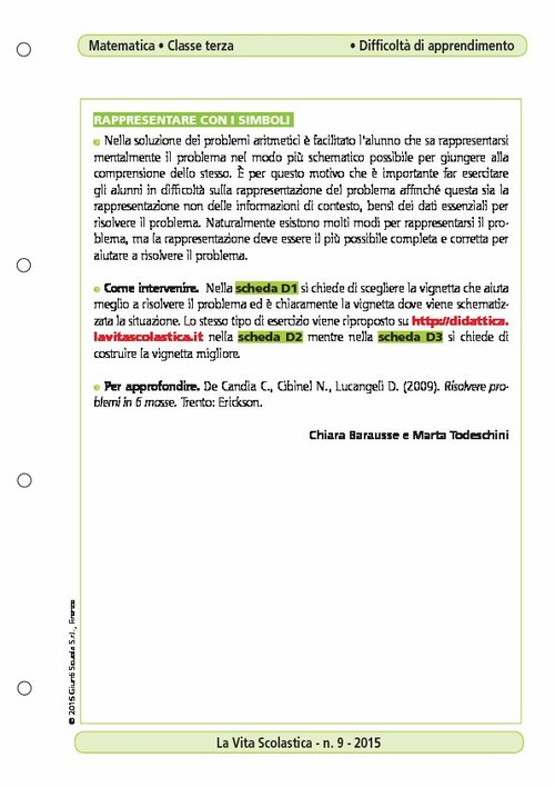 Rappresentare con i simboli | Giunti Scuola Rappresentare con i simboli | Giunti Scuola