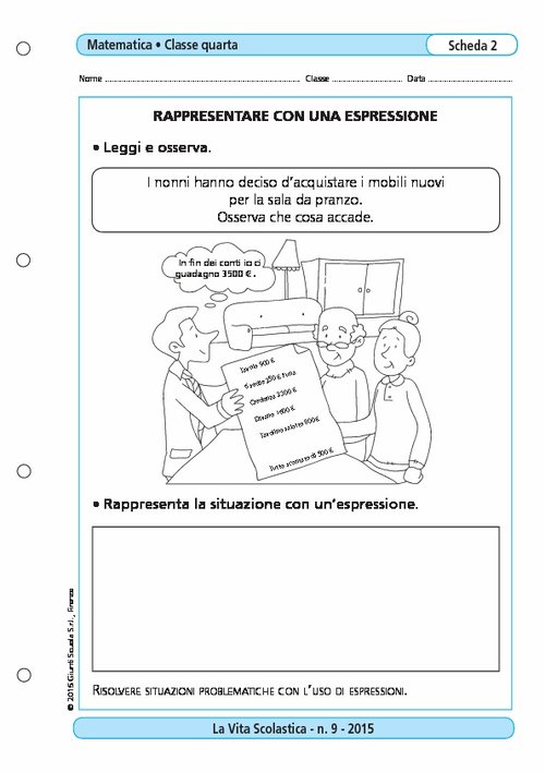 Rappresentare con una espressione | Giunti Scuola Rappresentare con una espressione | Giunti Scuola
