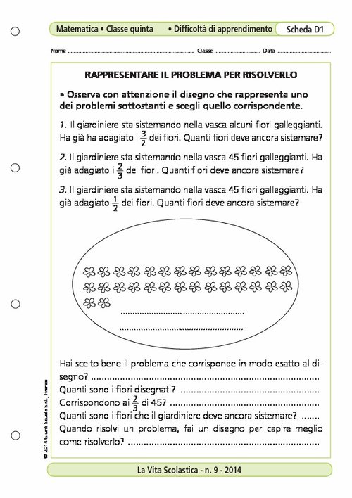 Rappresentare il problema per risolverlo | Giunti Scuola Rappresentare il problema per risolverlo | Giunti Scuola