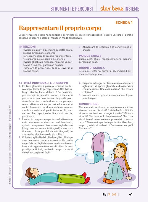 Rappresentare il proprio corpo | Giunti Scuola