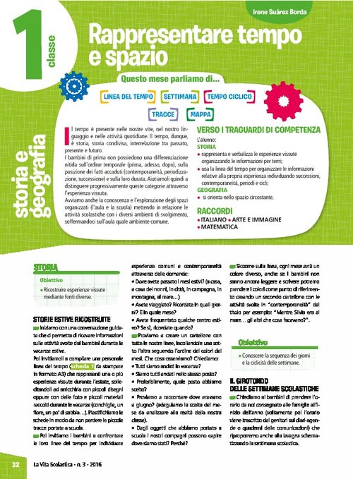 Rappresentare tempo e spazio | Giunti Scuola Rappresentare tempo e spazio | Giunti Scuola