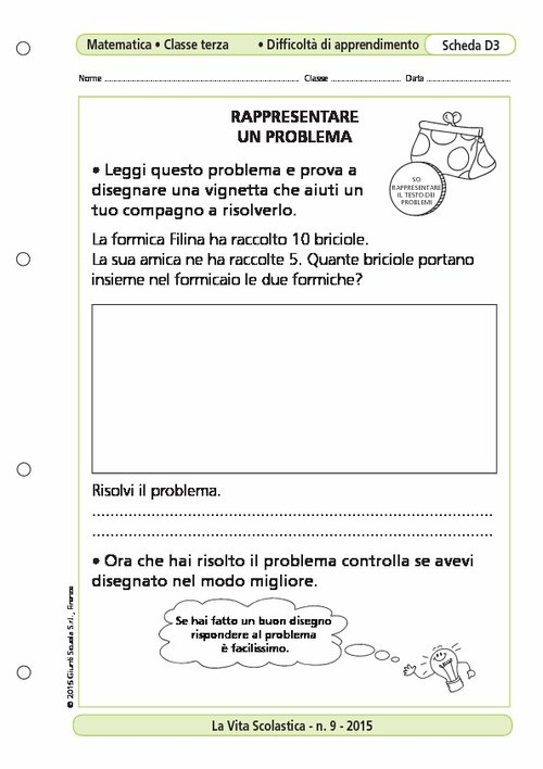 Rappresentare un problema | Giunti Scuola Rappresentare un problema | Giunti Scuola