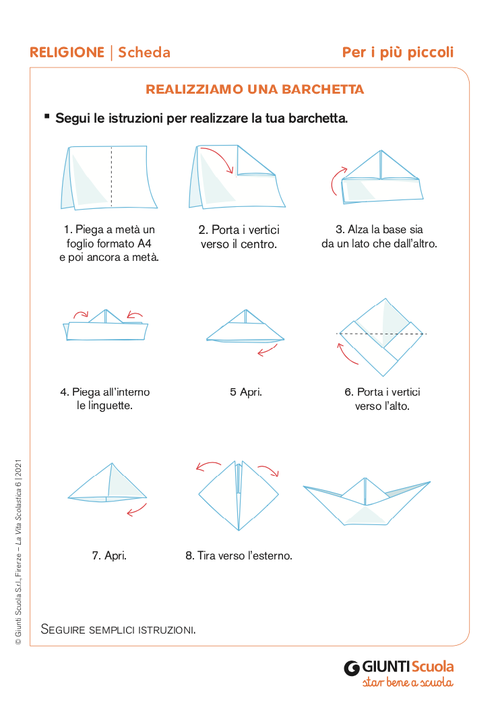 Realizziamo una barchetta | Giunti Scuola Realizziamo una barchetta | Giunti Scuola