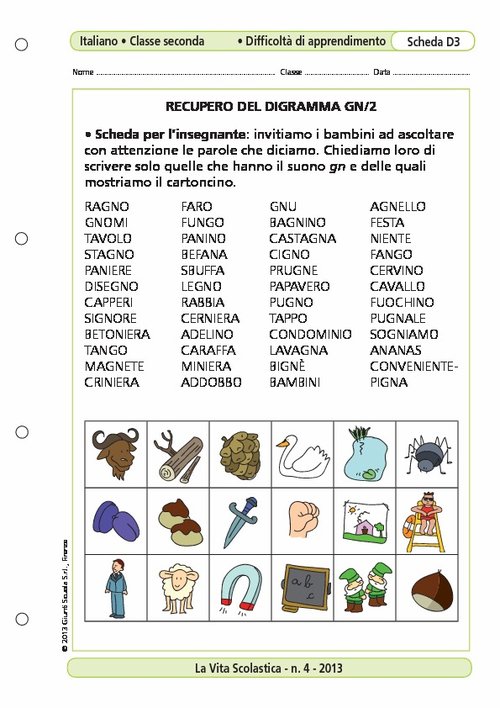Recupero del digramma GN/2 | Giunti Scuola Recupero del digramma GN/2 | Giunti Scuola