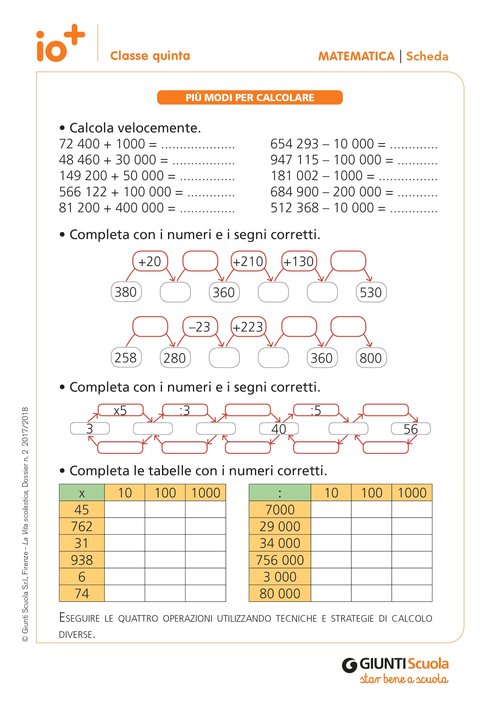 Recupero e Ripasso 5B - Matematica | Giunti Scuola Recupero e Ripasso 5B - Matematica | Giunti Scuola
