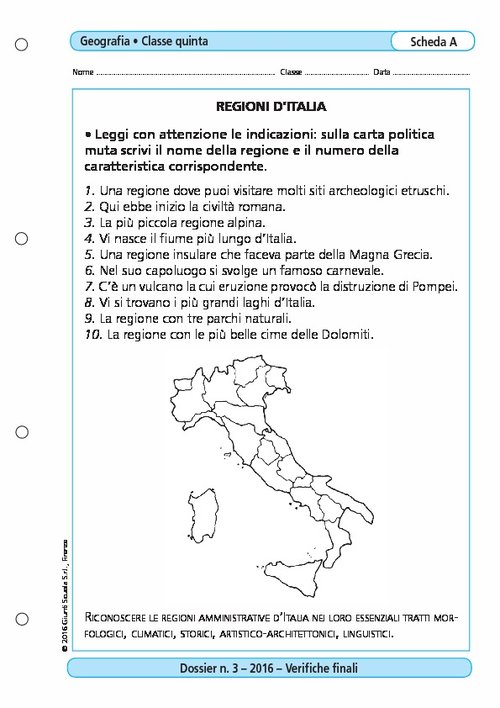 Regioni d'Italia | Giunti Scuola Regioni d'Italia | Giunti Scuola