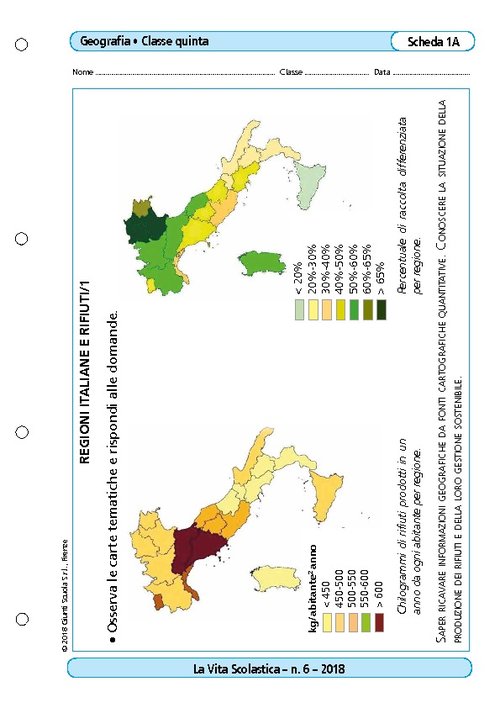 Regioni italiane e rifiuti | Giunti Scuola Regioni italiane e rifiuti | Giunti Scuola