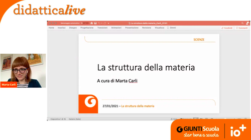Registrazione | La struttura della materia | Giunti Scuola Registrazione | La struttura della materia | Giunti Scuola