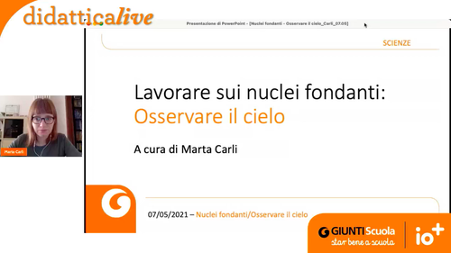 Registrazione | Lavorare sui nuclei fondanti: osservare il cielo | Giunti Scuola Registrazione | Lavorare sui nuclei fondanti: osservare il cielo | Giunti Scuola