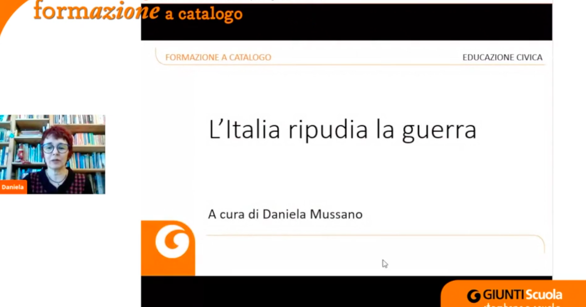 L'italia Ripudia La Guerra Articolo 11 Spiegazione Registrazione | L'Italia ripudia la guerra | Giunti Scuola