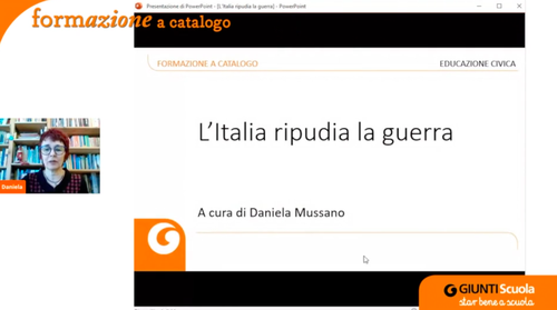Registrazione | L'Italia ripudia la guerra | Giunti Scuola Registrazione | L'Italia ripudia la guerra | Giunti Scuola