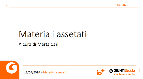 Registrazione | Materiali assetati | Giunti Scuola Registrazione | Materiali assetati | Giunti Scuola
