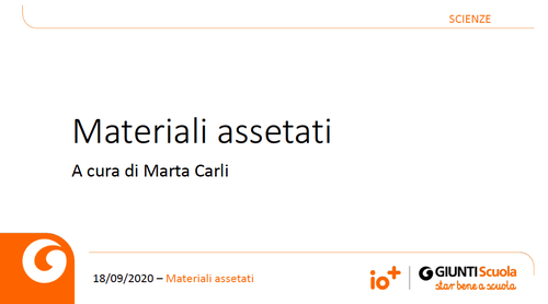 Registrazione | Materiali assetati | Giunti Scuola