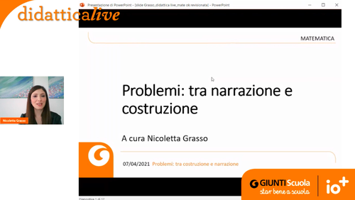 Registrazione | Problemi: tra narrazione e costruzione | Giunti Scuola Registrazione | Problemi: tra narrazione e costruzione | Giunti Scuola