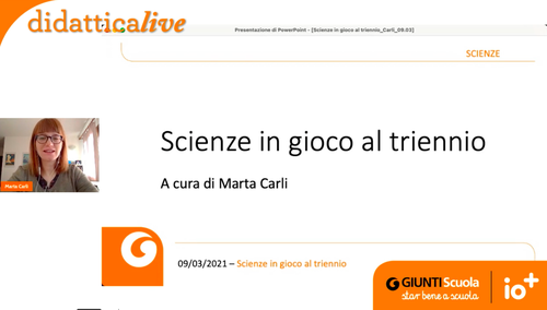 Registrazione | Scienze in gioco al triennio | Giunti Scuola Registrazione | Scienze in gioco al triennio | Giunti Scuola