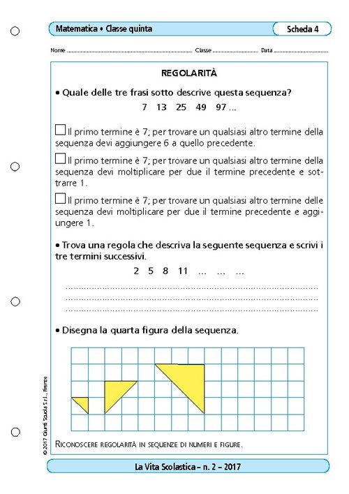Regolarità | Giunti Scuola Regolarità | Giunti Scuola