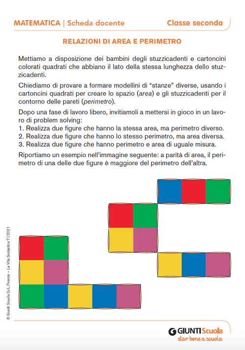 Relazioni di aerea e perimetro | Giunti Scuola Relazioni di aerea e perimetro | Giunti Scuola