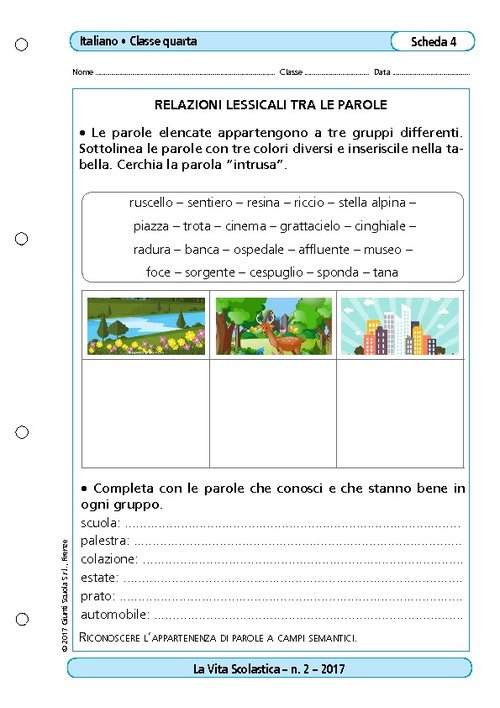Relazioni lessicali tra le parole | Giunti Scuola Relazioni lessicali tra le parole | Giunti Scuola