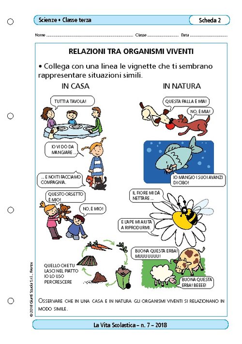Relazioni tra organismi viventi | Giunti Scuola Relazioni tra organismi viventi | Giunti Scuola