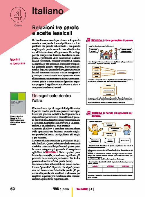 Relazioni tra parole e scelte lessicali | Giunti Scuola Relazioni tra parole e scelte lessicali | Giunti Scuola