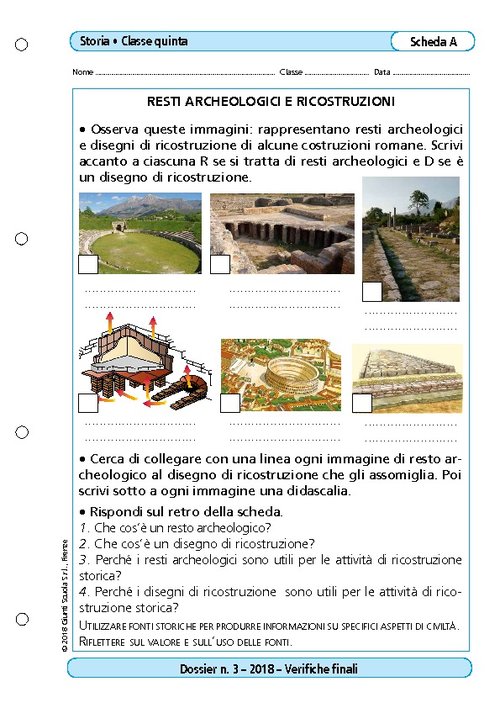 Resti archeologici e ricostruzioni | Giunti Scuola Resti archeologici e ricostruzioni | Giunti Scuola