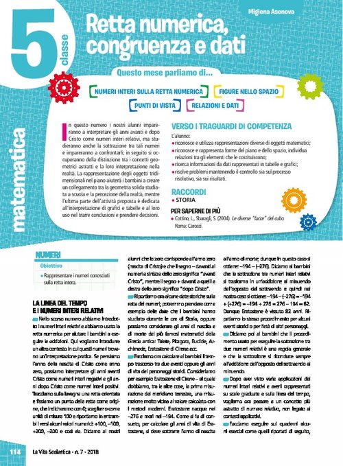 Retta numerica, congruenza e dati | Giunti Scuola Retta numerica, congruenza e dati | Giunti Scuola