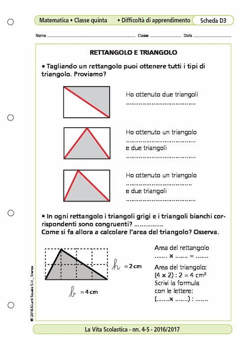 Rettangolo e triangolo | Giunti Scuola Rettangolo e triangolo | Giunti Scuola