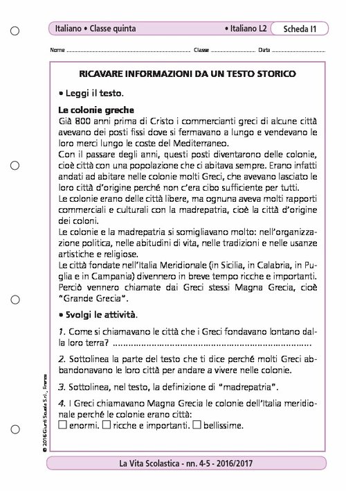Ricavare informazioni da un testo storico | Giunti Scuola Ricavare informazioni da un testo storico | Giunti Scuola