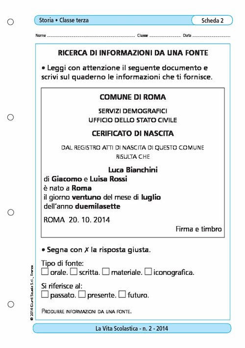 Ricerca di informazioni da una fonte | Giunti Scuola Ricerca di informazioni da una fonte | Giunti Scuola