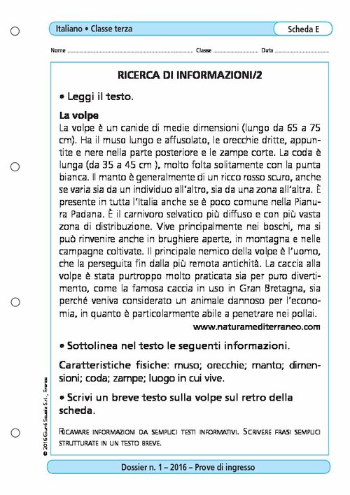Ricerca di informazioni/2 | Giunti Scuola
