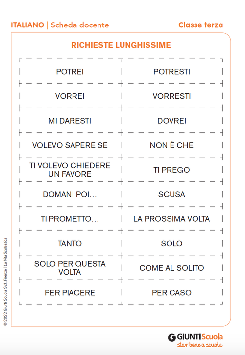 Richieste lunghissime | Giunti Scuola Richieste lunghissime | Giunti Scuola