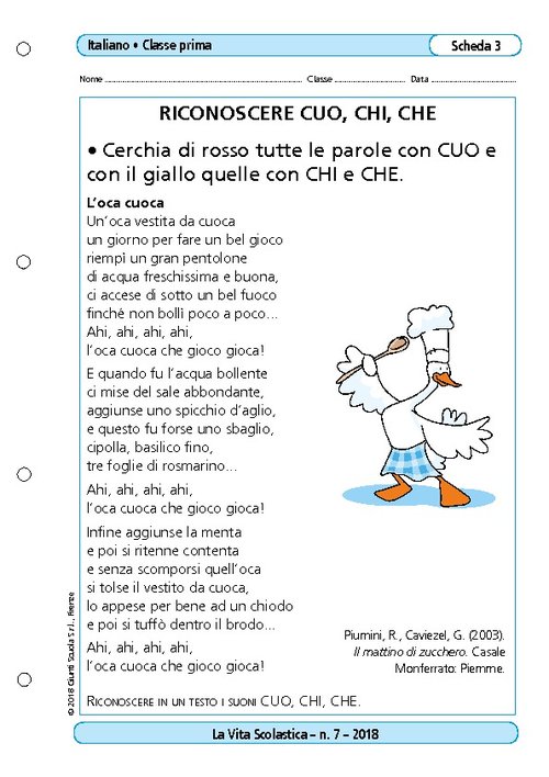 Riconoscere cuo, chi, che | Giunti Scuola Riconoscere cuo, chi, che | Giunti Scuola