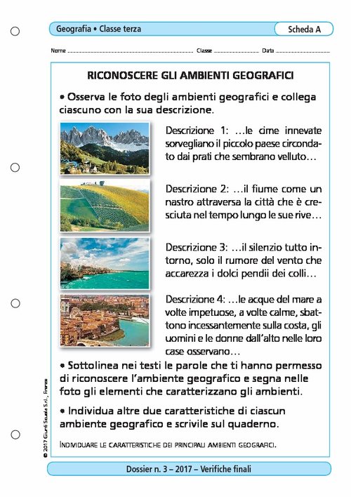 Riconoscere gli ambienti geografici | Giunti Scuola Riconoscere gli ambienti geografici | Giunti Scuola