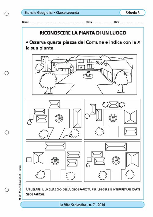 Riconoscere la pianta di un luogo | Giunti Scuola Riconoscere la pianta di un luogo | Giunti Scuola