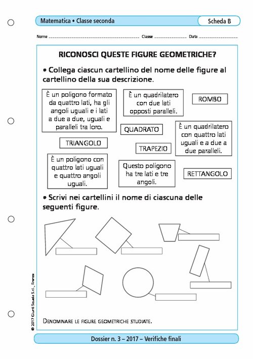 Riconosci queste figure geometriche? | Giunti Scuola Riconosci queste figure geometriche? | Giunti Scuola
