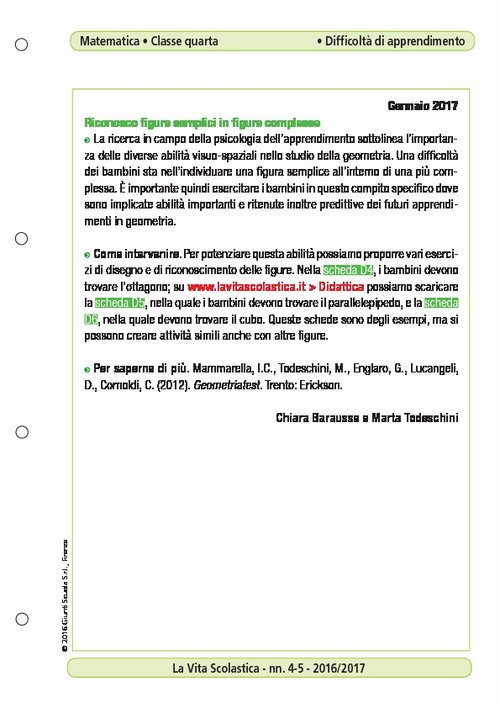 Riconosco figure semplici in figure complesse | Giunti Scuola Riconosco figure semplici in figure complesse | Giunti Scuola
