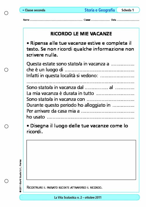 Ricordo le mie vacanze | Giunti Scuola Ricordo le mie vacanze | Giunti Scuola