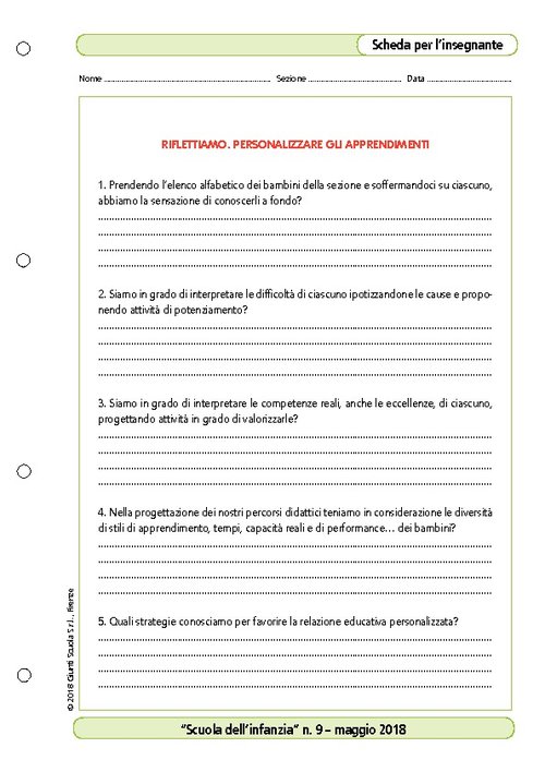 Riflettiamo. Personalizzare gli apprendimenti | Giunti Scuola Riflettiamo. Personalizzare gli apprendimenti | Giunti Scuola