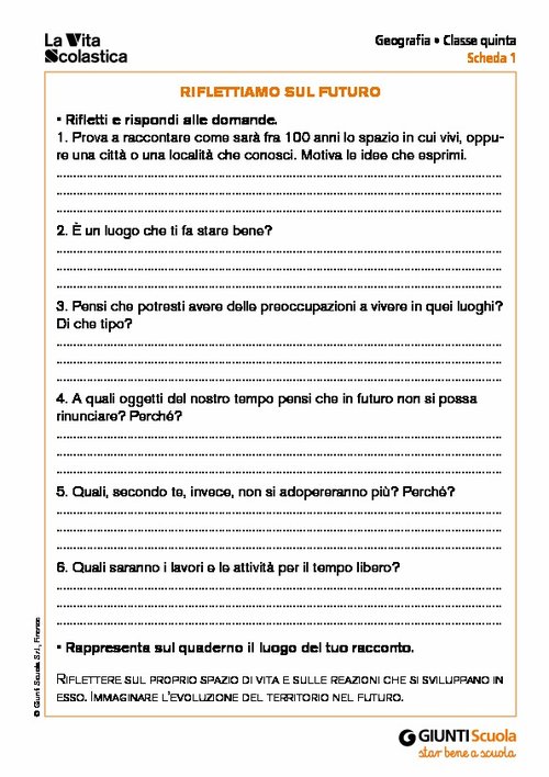 Riflettiamo sul futuro | Giunti Scuola Riflettiamo sul futuro | Giunti Scuola