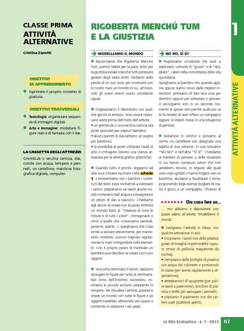 Rigoberta Menchú Tum e la giustizia | Giunti Scuola Rigoberta Menchú Tum e la giustizia | Giunti Scuola