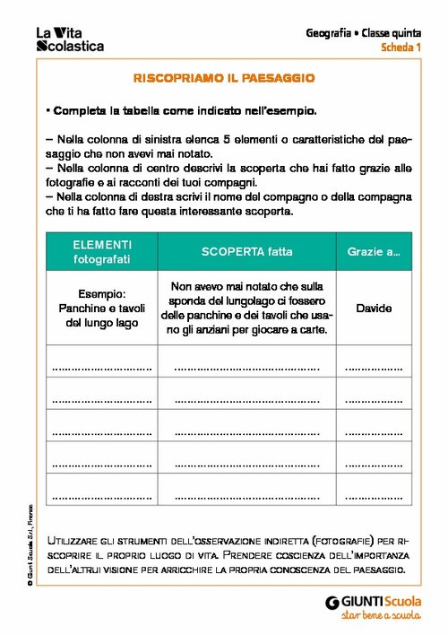 Riscopriamo il paesaggio | Giunti Scuola Riscopriamo il paesaggio | Giunti Scuola