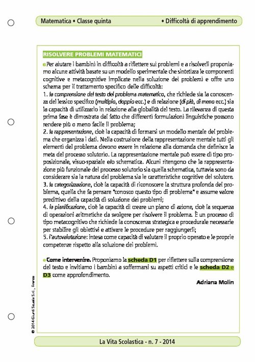 Risolvere problemi matematici | Giunti Scuola Risolvere problemi matematici | Giunti Scuola