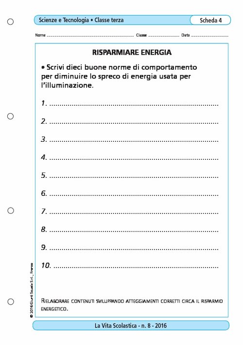 Risparmiare energia | Giunti Scuola Risparmiare energia | Giunti Scuola