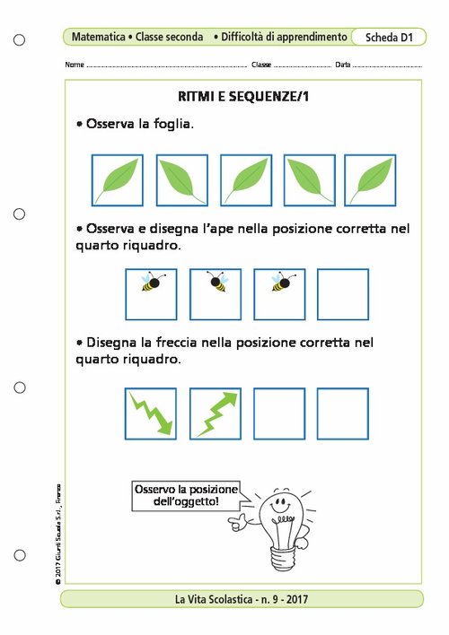 Ritmi e sequenze/1 | Giunti Scuola Ritmi e sequenze/1 | Giunti Scuola