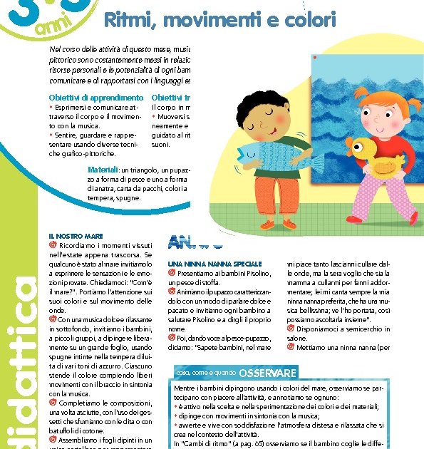 Ritmi, movimenti e colori | Giunti Scuola