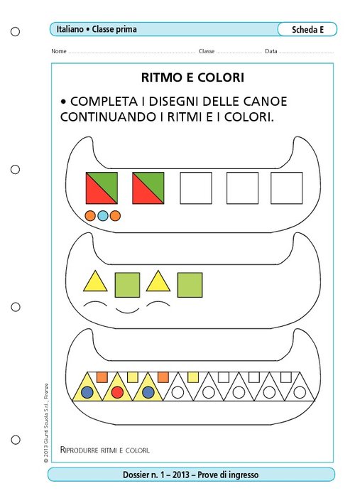 Ritmo e colori | Giunti Scuola Ritmo e colori | Giunti Scuola