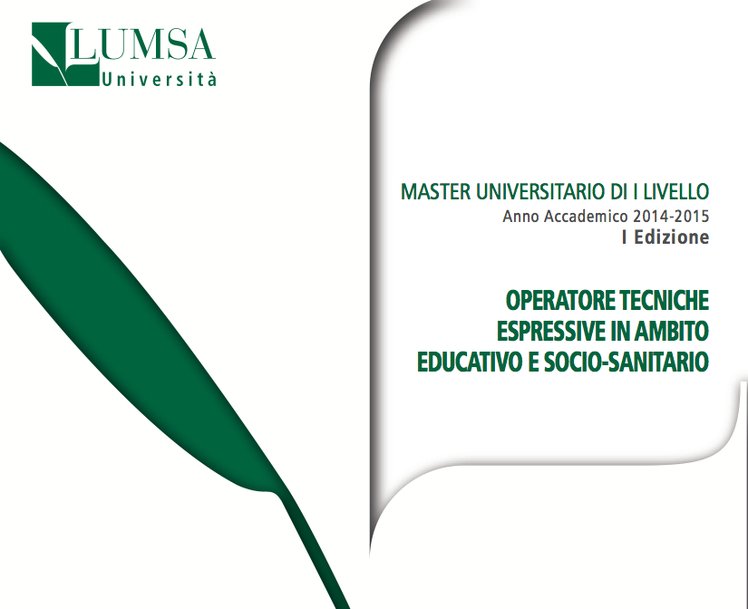 Roma - Master "Operatore Tecniche Espressive in ambito educativo e socio-sanitario". Disponibile il bando | Giunti Scuola